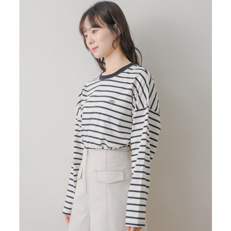 ボーダーロンTEE[品番：RTGW0007708]｜RETRO GIRL（レトロガール