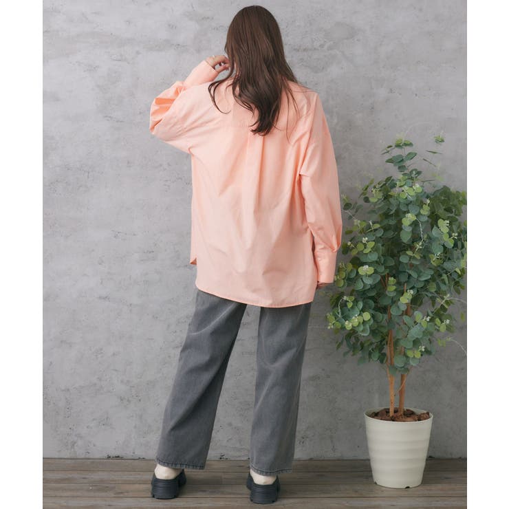 胸刺繍BIGシャツ | RETRO GIRL | 詳細画像14 