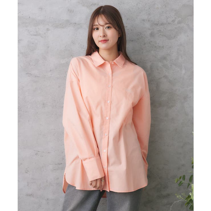 胸刺繍BIGシャツ | RETRO GIRL | 詳細画像15 