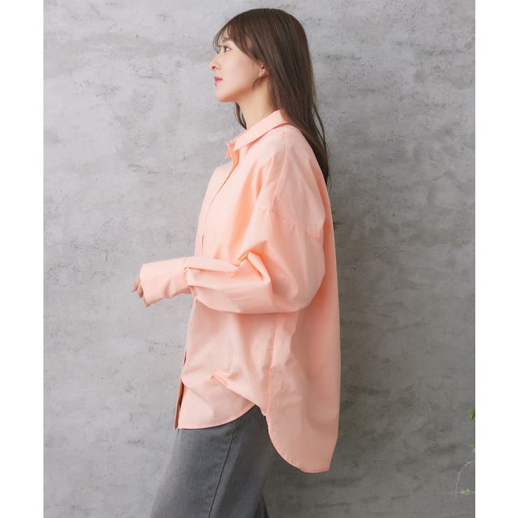 胸刺繍BIGシャツ | RETRO GIRL | 詳細画像17 