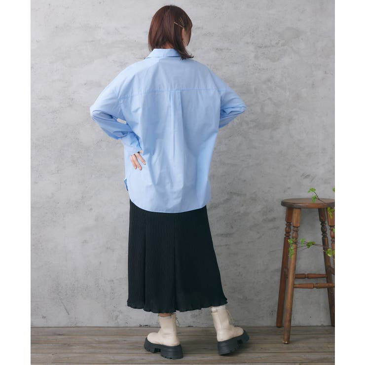 胸刺繍BIGシャツ | RETRO GIRL | 詳細画像22 