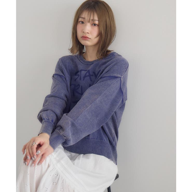 BLU0 | サンドウォッシュ加工NT | RETRO GIRL