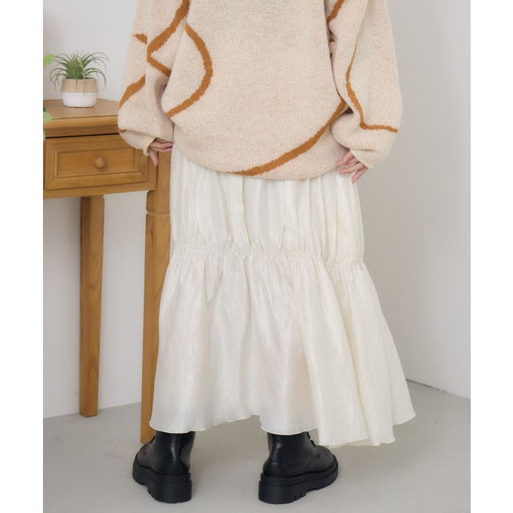 サテンシャーリングSK | RETRO GIRL | 詳細画像14 