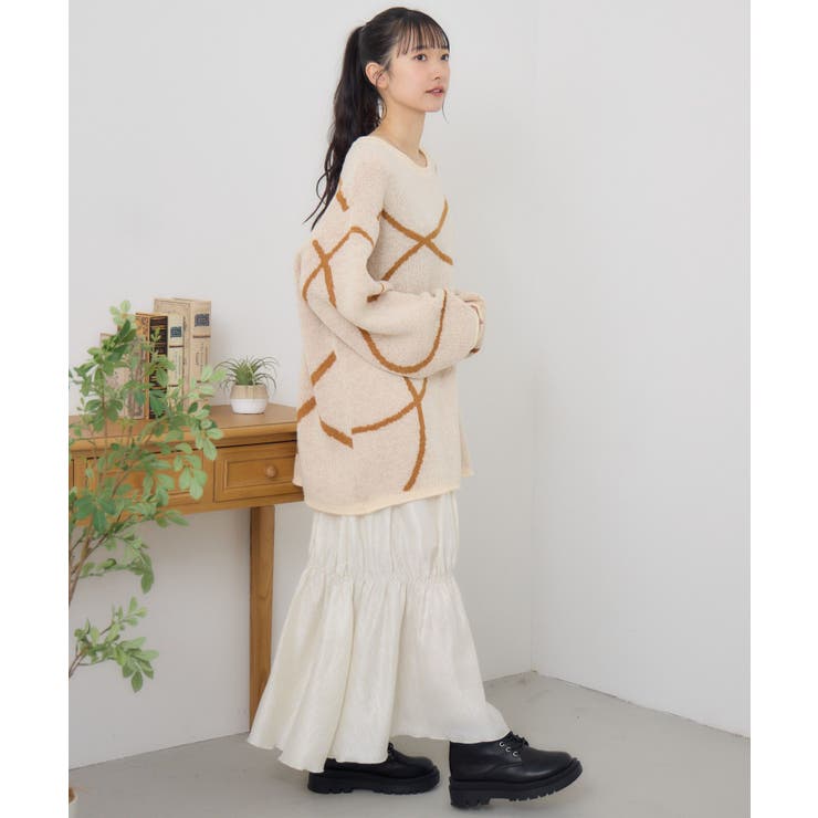 サテンシャーリングSK | RETRO GIRL | 詳細画像8 