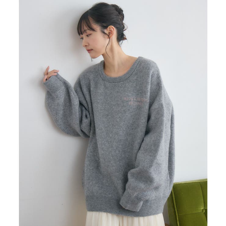 GRY0 | ラバープリントニット | RETRO GIRL