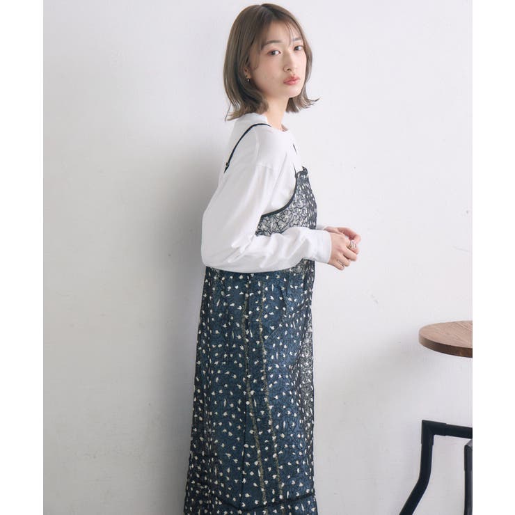 キラキラ刺繍キャミOP[品番：RTGW0008743]｜RETRO GIRL（レトロ