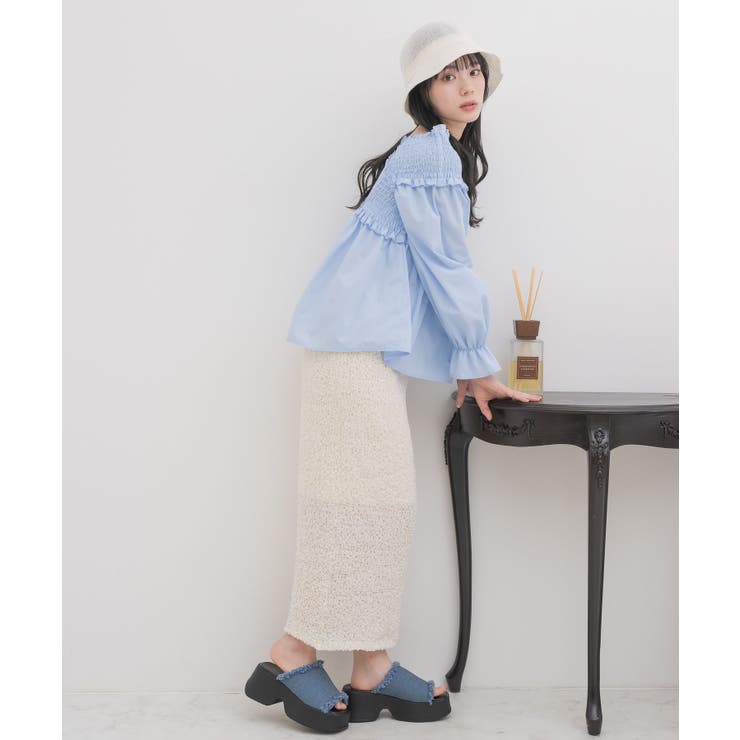 カシュクールブラウス[品番：RTGW0008809]｜RETRO GIRL（レトロ