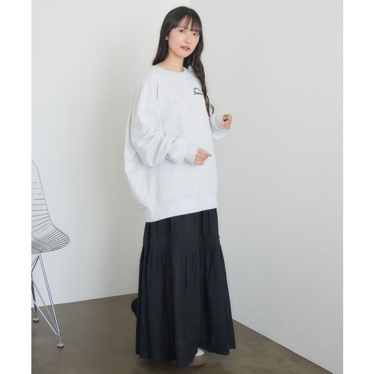 サガラ刺繍トレーナー | RETRO GIRL | 詳細画像3 