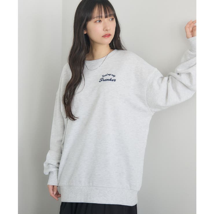 WHT4 | サガラ刺繍トレーナー | RETRO GIRL