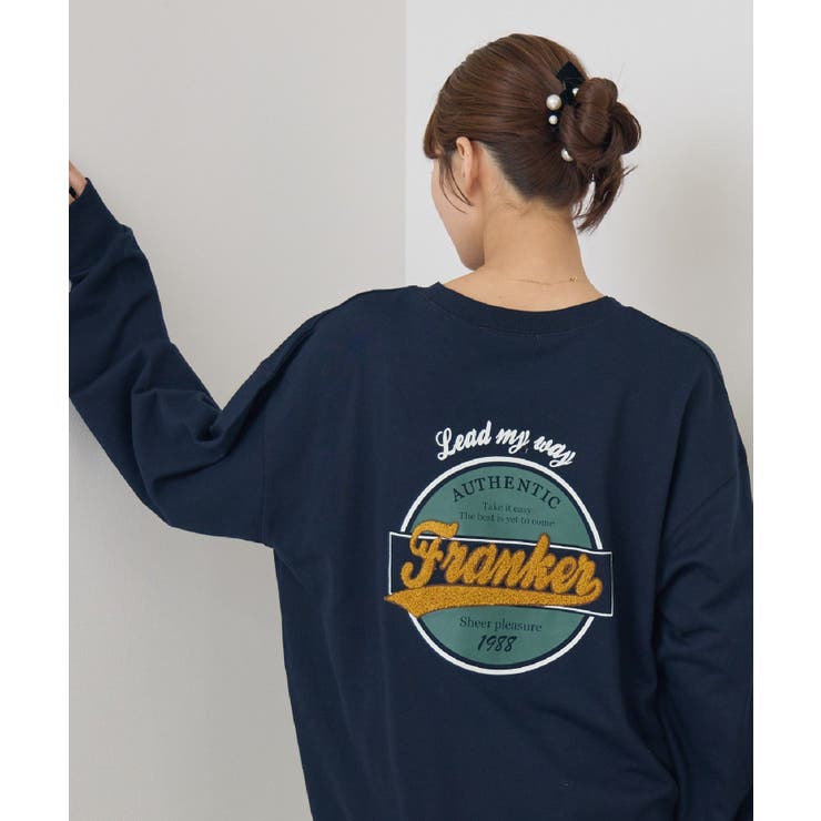 BLU2 | サガラ刺繍トレーナー | RETRO GIRL