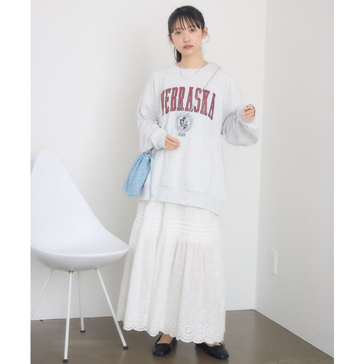 発泡プリントトレーナー | RETRO GIRL | 詳細画像2 