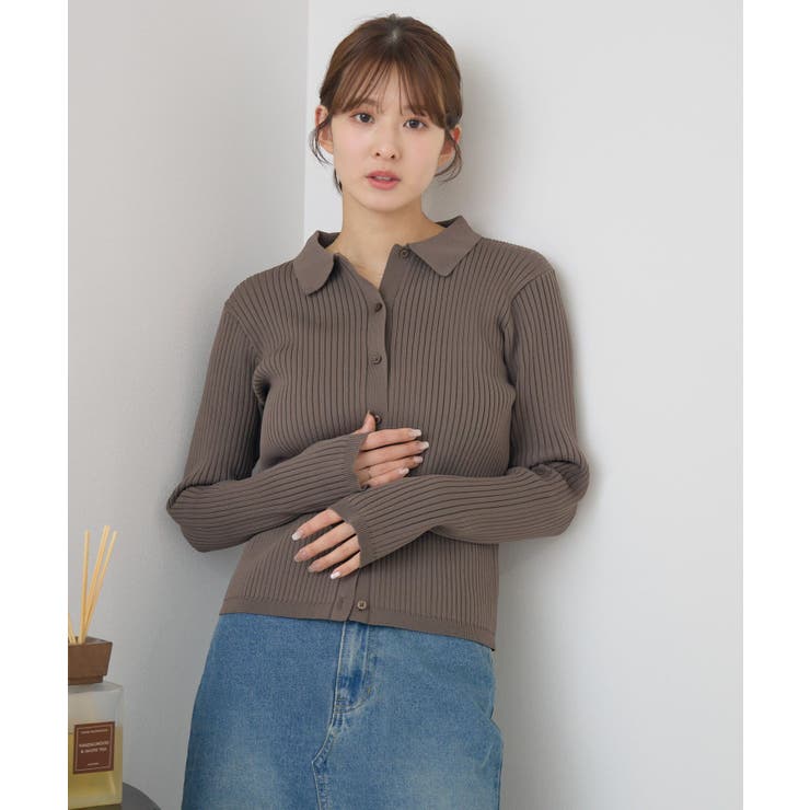 襟付チビボタンカーデ | RETRO GIRL | 詳細画像12 