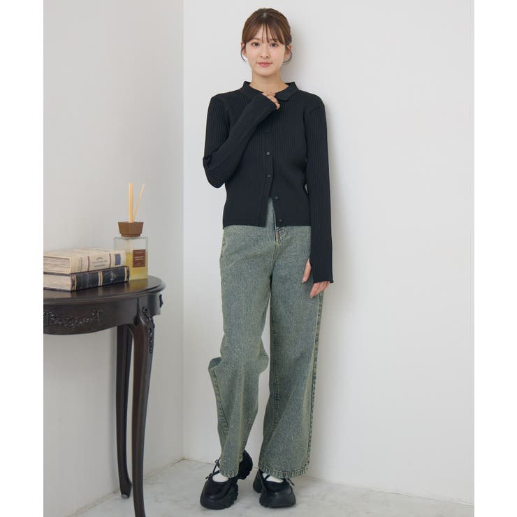 襟付チビボタンカーデ | RETRO GIRL | 詳細画像13 