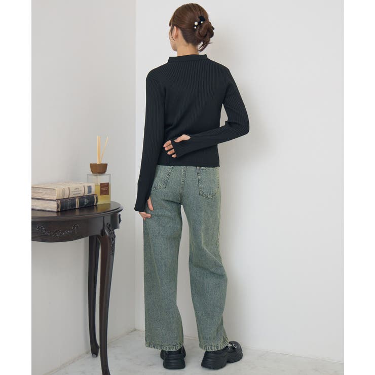 襟付チビボタンカーデ | RETRO GIRL | 詳細画像16 