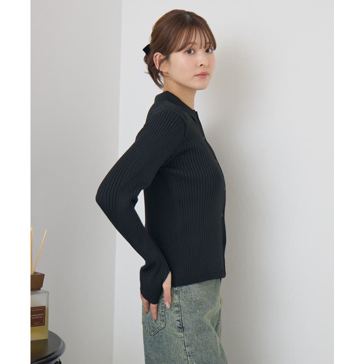 襟付チビボタンカーデ | RETRO GIRL | 詳細画像18 