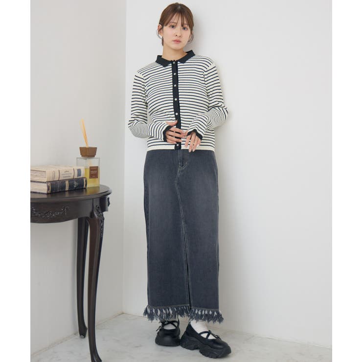 襟付チビボタンカーデ | RETRO GIRL | 詳細画像21 