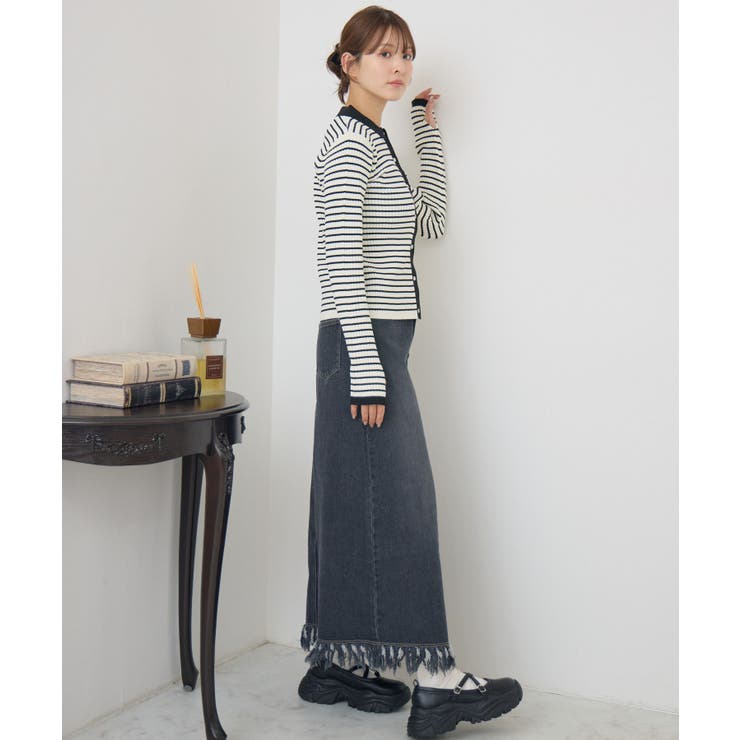 襟付チビボタンカーデ | RETRO GIRL | 詳細画像22 