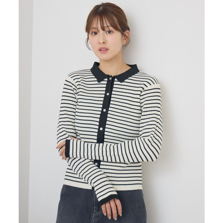 襟付チビボタンカーデ | RETRO GIRL | 詳細画像25 
