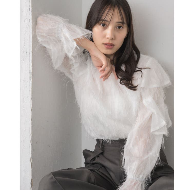 フェザー肩フリルBL | RETRO GIRL | 詳細画像1 