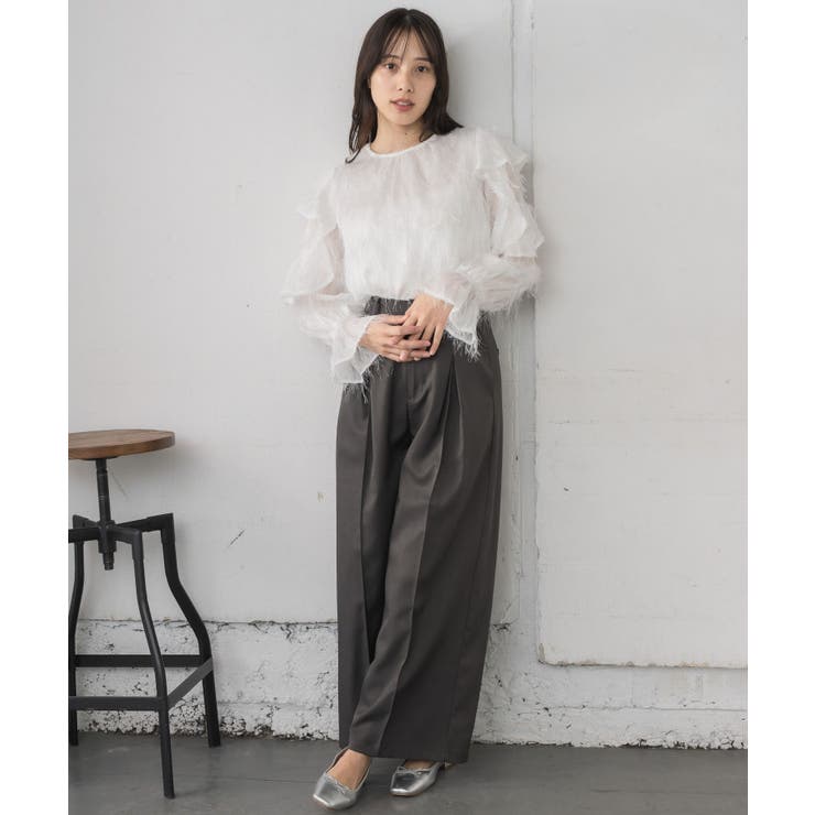 フェザー肩フリルBL | RETRO GIRL | 詳細画像3 