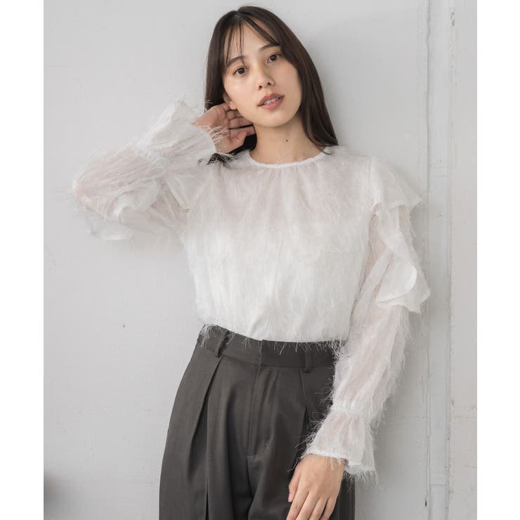 フェザー肩フリルBL | RETRO GIRL | 詳細画像7 