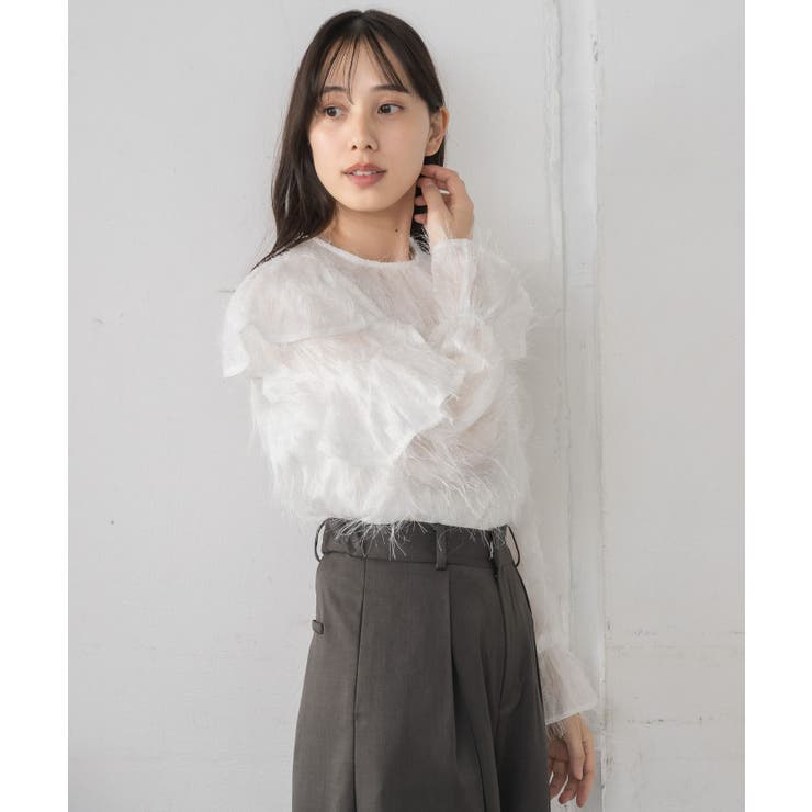 フェザー肩フリルBL | RETRO GIRL | 詳細画像8 