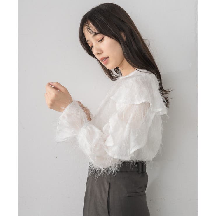 フェザー肩フリルBL | RETRO GIRL | 詳細画像9 