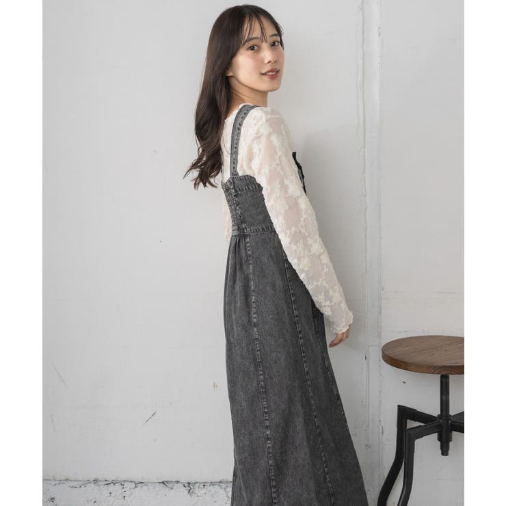 デニムフレアOP | RETRO GIRL | 詳細画像17 