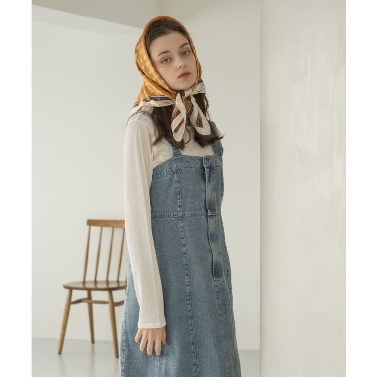 デニムフレアOP | RETRO GIRL | 詳細画像4 