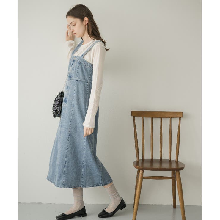 デニムフレアOP | RETRO GIRL | 詳細画像7 