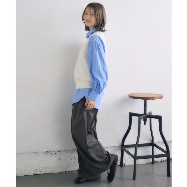 シャギーベストSETシャツ | RETRO GIRL | 詳細画像14 