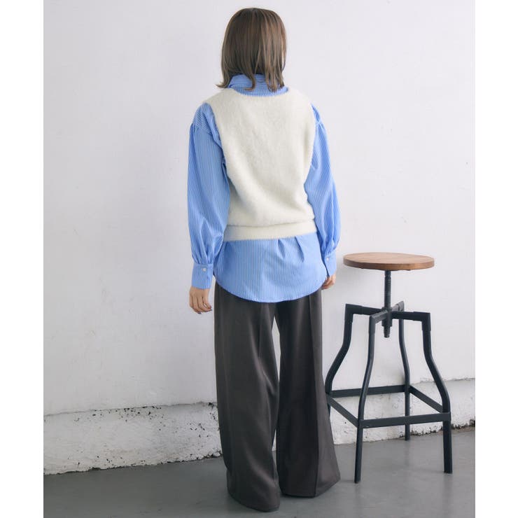 シャギーベストSETシャツ | RETRO GIRL | 詳細画像15 