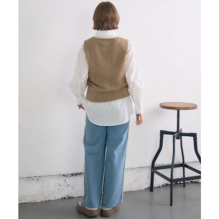 シャギーベストSETシャツ | RETRO GIRL | 詳細画像23 