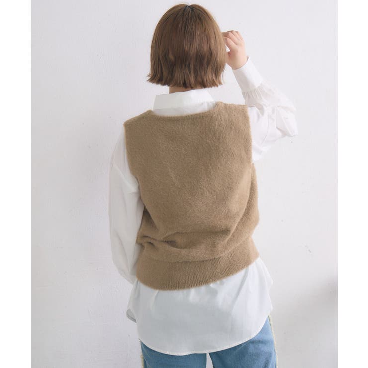 シャギーベストSETシャツ | RETRO GIRL | 詳細画像27 