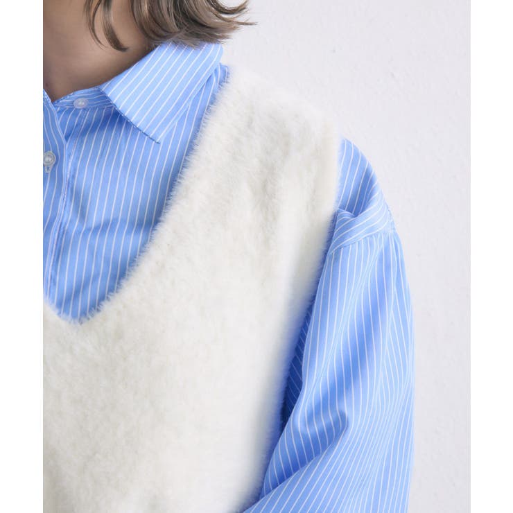 シャギーベストSETシャツ | RETRO GIRL | 詳細画像35 