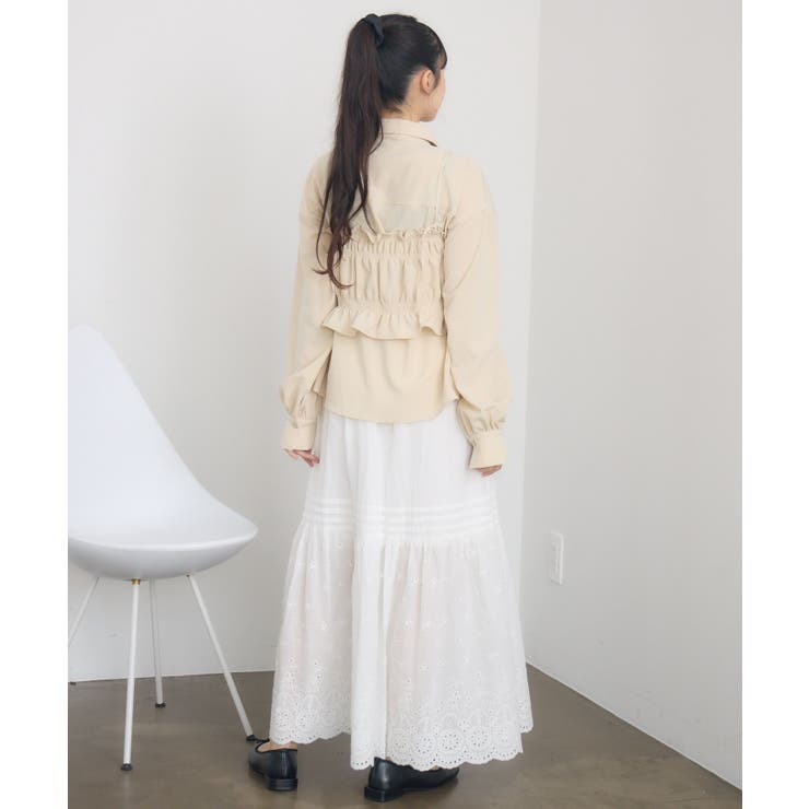 ギャザーキャミsetシャツ | RETRO GIRL | 詳細画像13 