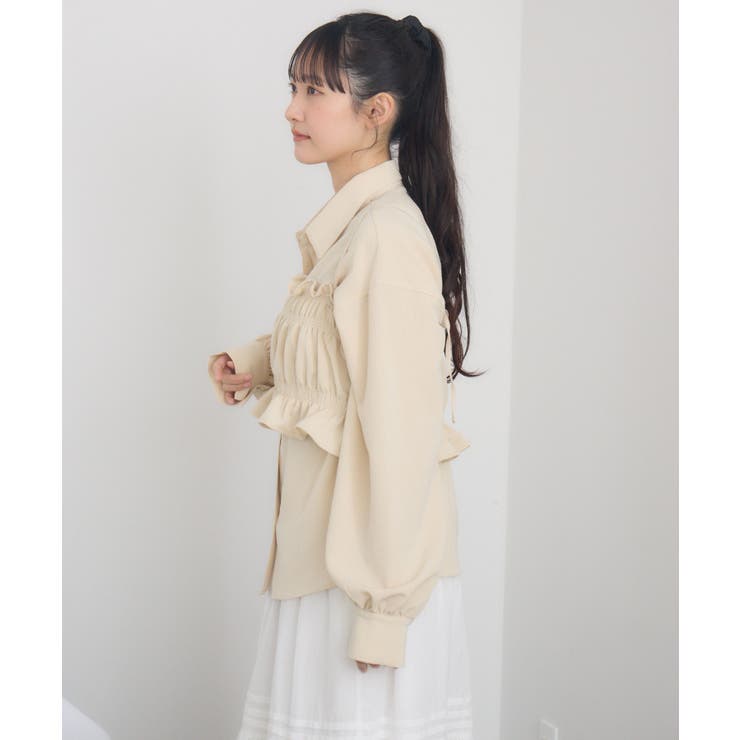 ギャザーキャミsetシャツ | RETRO GIRL | 詳細画像16 