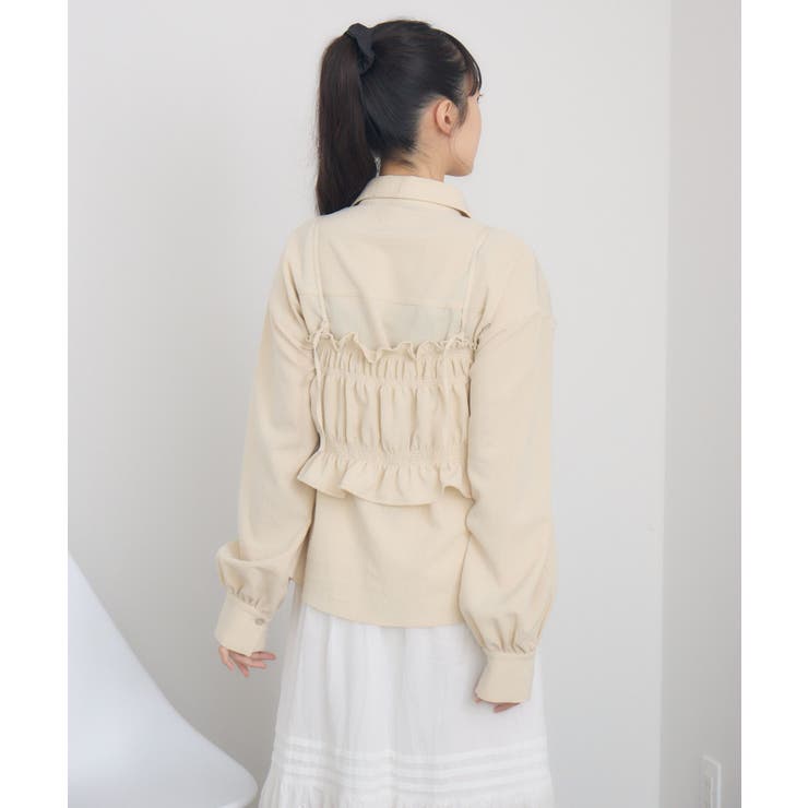 ギャザーキャミsetシャツ | RETRO GIRL | 詳細画像17 