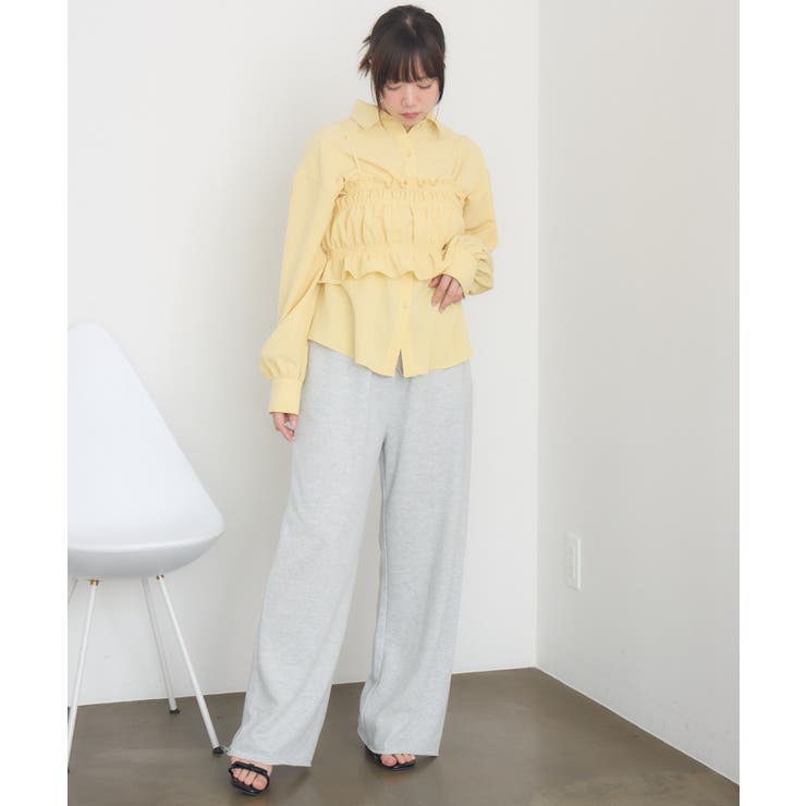 ギャザーキャミsetシャツ | RETRO GIRL | 詳細画像18 