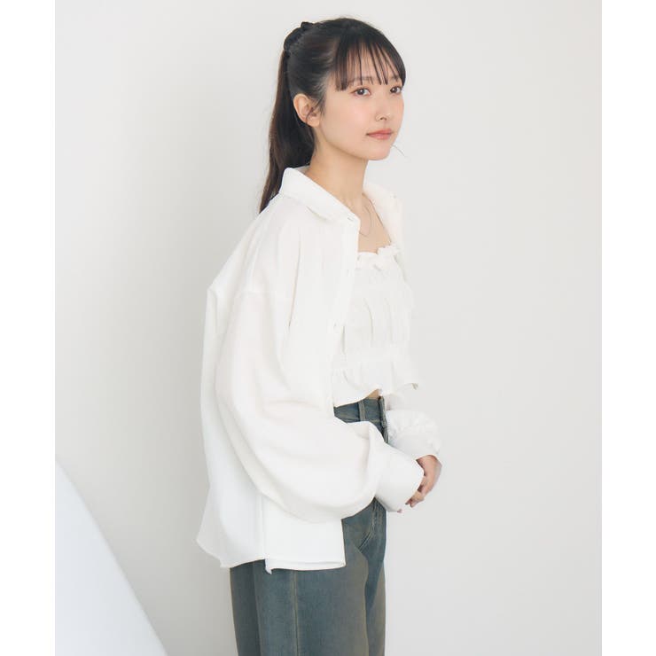 ギャザーキャミsetシャツ | RETRO GIRL | 詳細画像7 