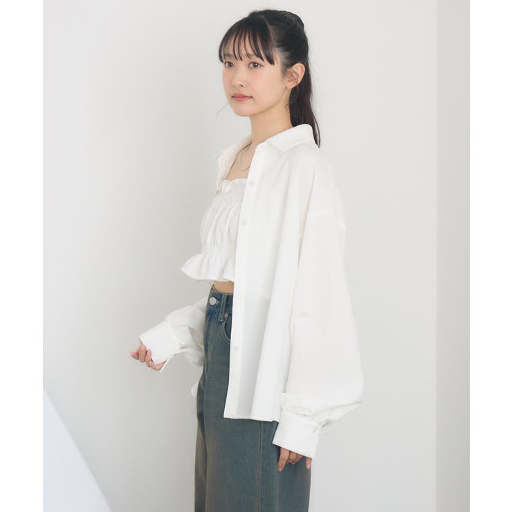 ギャザーキャミsetシャツ | RETRO GIRL | 詳細画像8 