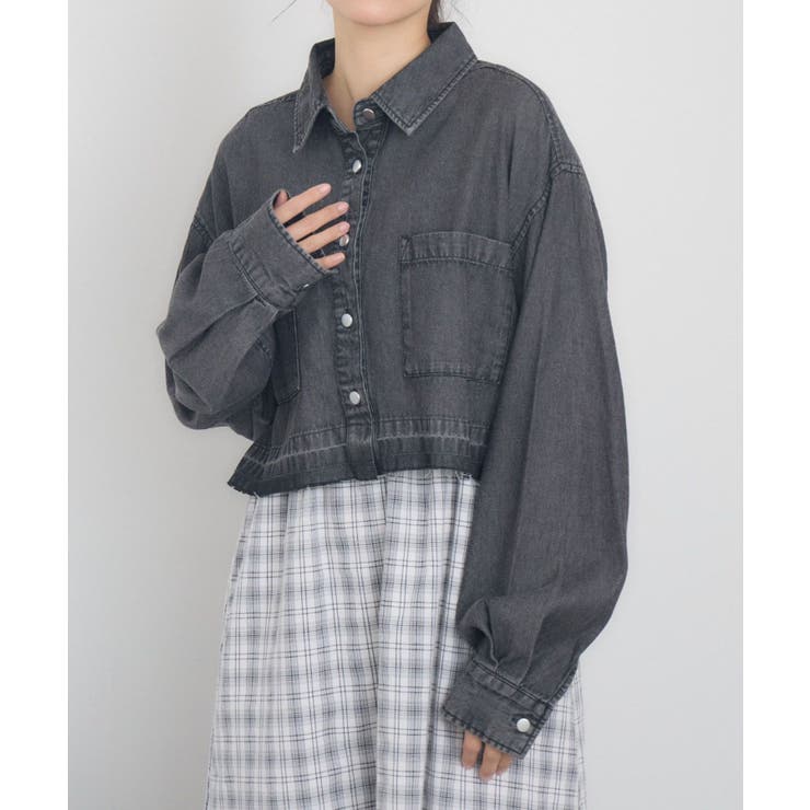 BLK1 | カットオフデニムSH | RETRO GIRL