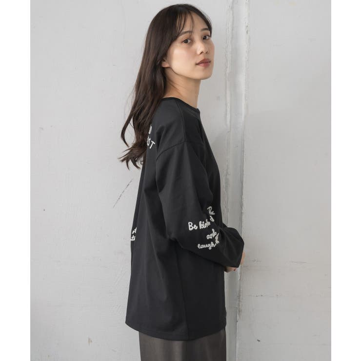 ランダム刺繍ロンTEE | RETRO GIRL | 詳細画像20 