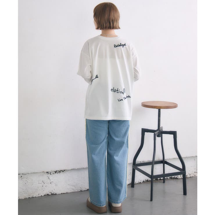 ランダム刺繍ロンTEE | RETRO GIRL | 詳細画像5 
