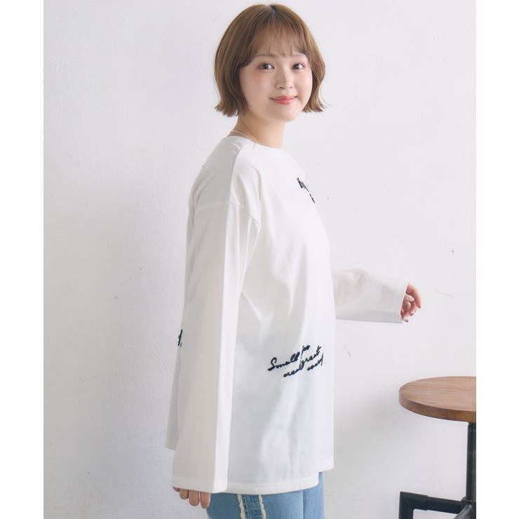 ランダム刺繍ロンTEE | RETRO GIRL | 詳細画像7 
