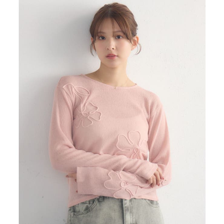 PNK0 | 【新色追加】コード刺繍インナー | RETRO GIRL