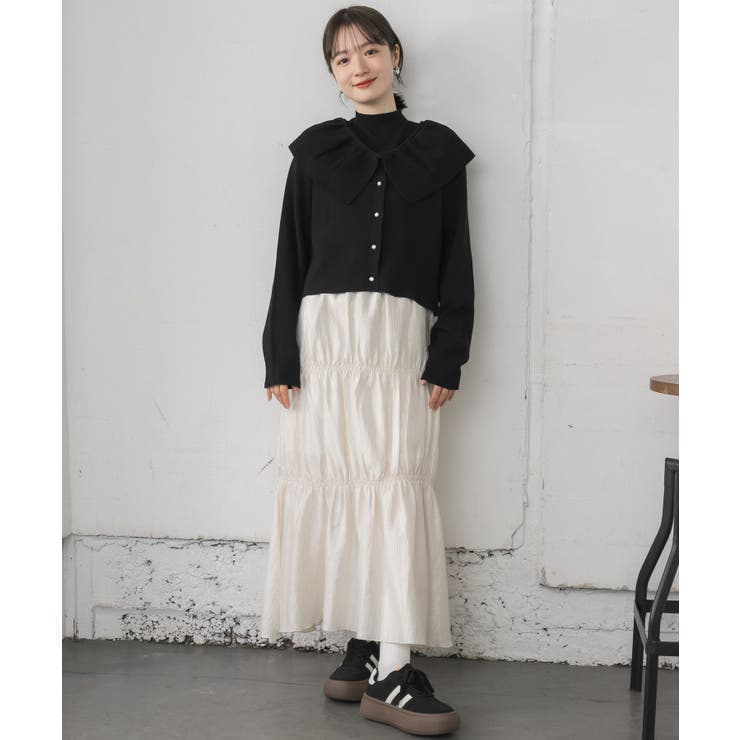 フリル襟カーデNTSET | RETRO GIRL | 詳細画像4 