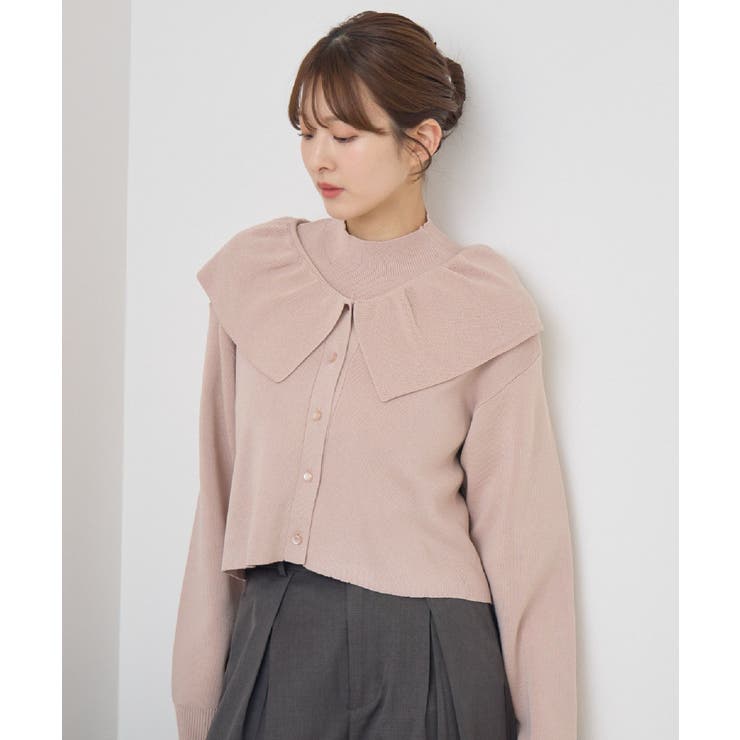 PNK0 | フリル襟カーデNTSET | RETRO GIRL