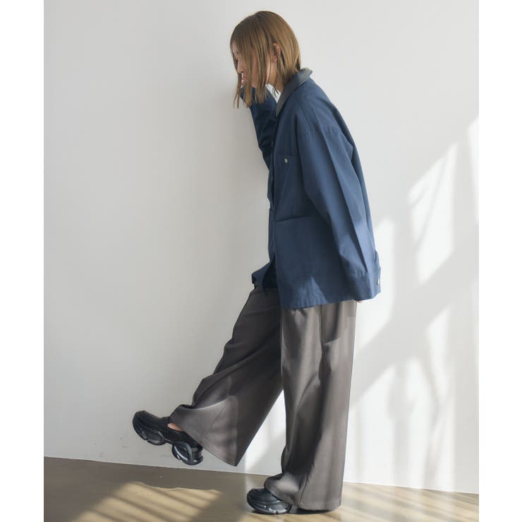 Fレザー襟カバーオール | RETRO GIRL | 詳細画像13 