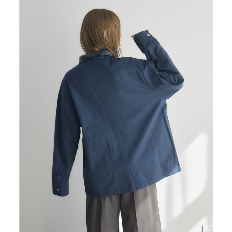 Fレザー襟カバーオール | RETRO GIRL | 詳細画像18 